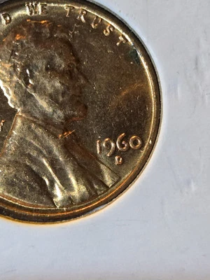 1960 Denver Lincoln Cent Doubled Die Obverse And RPM - Image 1 of 4