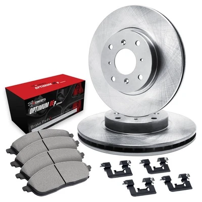 For Kia Rio 2003-2005 R1 Concepts Front Brake Kit w Optimum Pads - Image 1 of 3