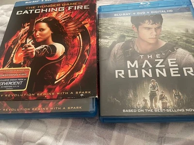 The Hunger Games Catching Fire w/ slipcover Blu-Ray + DVD & The Maze Runner - Image 1 of 4
