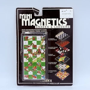 NEW Fundex 1987 Mini Magnetics Games Snakes & Ladders Sealed Travel Game - Picture 1 of 9