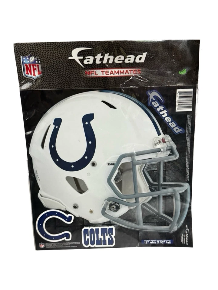 "Gráficos de pared de vinilo Fathead Indianapolis Colts 2012 nuevos (casco) NFL 12"" X 10""" Foto 1 de 4