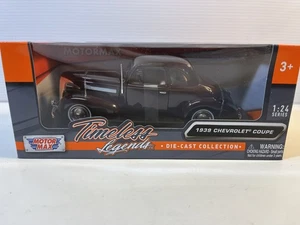 Modelo de coche Chevy 1939 cupé: escala 1/24, nuevo en caja por Motor Max - Imagen 1 de 7