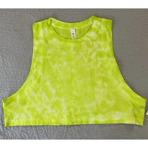 Lululemon Gr. 6 To Dye For All Yours Pima Ctn Marmoleodo Batik Hilight Grn Crop - Bild 1 von 10