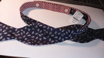 Pajarita Brooks Bothers Makers para hombre azul geométrica seda/algodón EE. UU. Foto 1 de 4