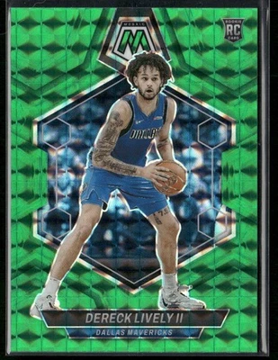 2023-24 Mosaic Dereck Lively Green Mosaic Prizm RC #248 - Image 1 of 2