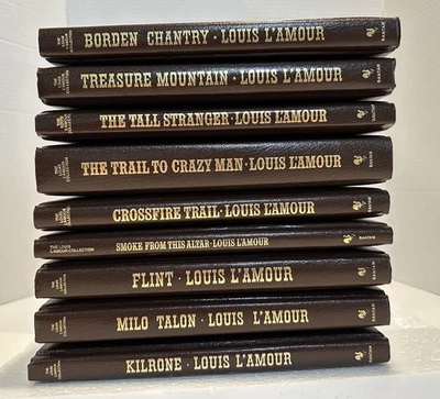 9 Louis L’Amour Leatherette HB Western Books never read - preowned near mint - Image 1 of 4