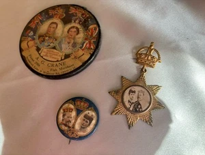 Lot Of British Royal Collectibles Pins, Hand Mirror HTF - Picture 1 of 5