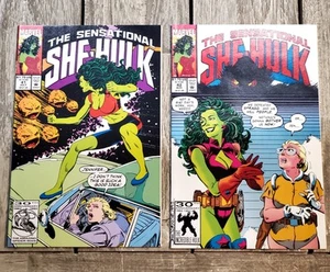 THE SENSATIONAL SHE HULK #41 42 MARVEL COMIC BOOK LOT of 2 - Picture 1 of 4