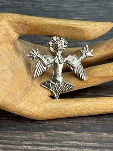 Vintage Replica Medieval Pilgrim Badge, Angel Brooch, St Michael Archangel , - Picture 1 of 6