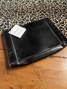 YSL YVES SAINT LAURENT SCHWARZ GOLD KOSMETIK KULTURBEUTEL TASCHE REISSVERSCHLUSS GEFÜTTERT NEU MIT ETIKETT - Bild 1 von 15