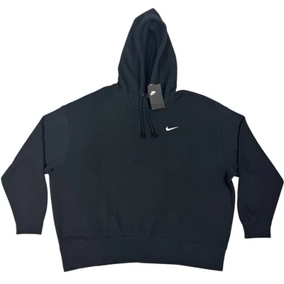 Sudadera con capucha polar Nike Sportswear para mujer de gran tamaño CZ2590-010 negra talla XL NUEVA Foto 1 de 4