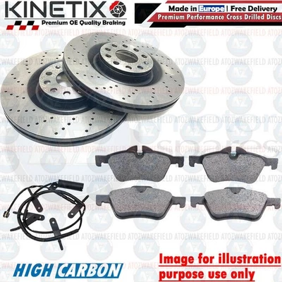 Per Mini Cooper R50 R53 Dischi Freno Anteriori Forati Pastiglie Usura 276mm - Immagine 1 di 2