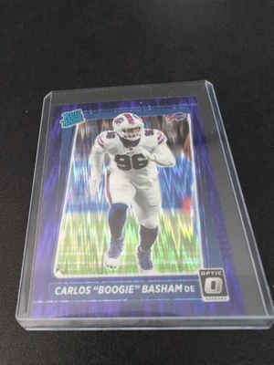 2021 Donruss Optic - Rated Rookie Carlos Basham Jr. #277 Purple Shock Prizm (RC) - Image 1 of 2