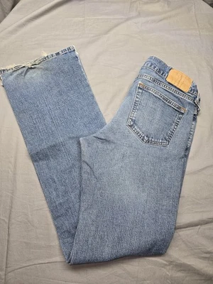 Hollister Women’s Jeans Sz 9 M/L Dark Wash Bootcut Distressed Hem Denim Pants - Image 1 of 4