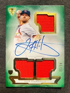 2018 Topps Triple Threads Jack Flaherty Rookie Auto Autograph Jerseys /50 Rare - Bild 1 von 2