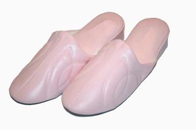 Zapatillas de casa de vinilo suave con punta cerrada para mujer azul claro beige rosa blanco 6-11 Foto 1 de 3