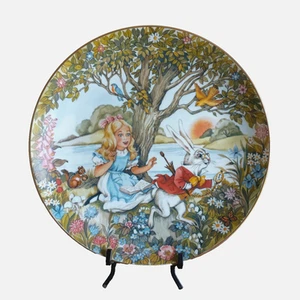 Alice und der weiße Hase Sammelteller Roberta Blitzer 1. Ausgabe Wunderland - Bild 1 von 4