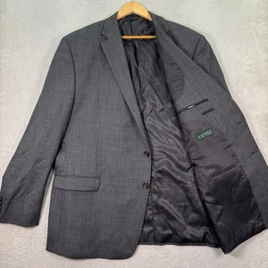 NEW Lauren Ralph Lauren Mens 50L Gray 100% Wool Two Button Blazer Jacket Preppy - Picture 1 of 13