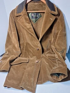 VINTAGE Sears Oakbrook Sportswear Jacket Mens Size 44 Brown Corduroy Retro - Picture 1 of 8