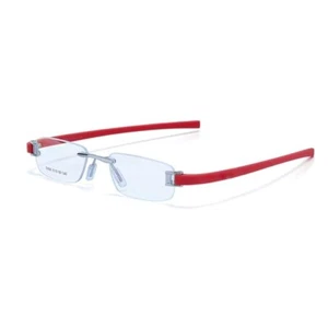 RSINC Sin montura - Marco para hombres y mujeres - Gafas - Plateado - Rojo - 50-18-140 Etiqueta A1 - Imagen 1 de 10