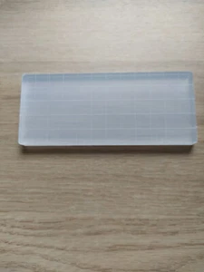 Stamping Acrylic Block Clear Stamping Tool with Grid Line Craft (5x12cm) - Picture 1 of 3