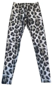 Terez Big Girls Hi Shine Snow Leopard Fur Printed Leggings Size M(10-12) - Picture 1 of 4