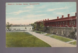 Newport RHODE ISLAND c1912 FORT ADAMS EE. UU. Ejército VISTA INTERIOR Militar B1 - Imagen 1 de 2