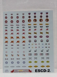 Starfighter Decals ESCD-2a Sponsor Decals Bonus Set 2 "500" 1:32 Slot Car Decals - Picture 1 of 1