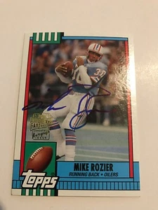 2013 Topps Archives Fan Favor Mike Rozier #FFA-MR Houston Oilers Auto - Picture 1 of 7