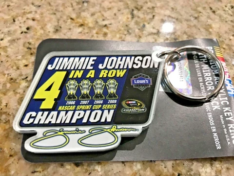 JIMMIE JOHNSON #48  NASCAR PREMIUM ACRYLIC KEY RING MIRROR BACK Cover
