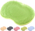 Shower Foot & Back Scrubber, Wall-Mounted Scrubber with Suction Cups, Silicone B