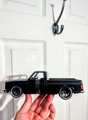 Jada Toy Just Trucks 1: 24 比例 1985 年雪佛兰 C10 型号黑色压铸散装 — 第 1/4 张图片