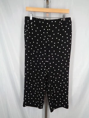 Pantalones cortos Talbots Petite negros a lunares talla 4P nuevos Foto 1 de 4