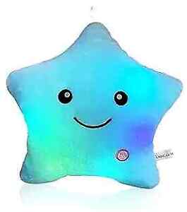  Star Pillow Creative Twinkle Glowing LED Night Light Up Plush Pillows Stuffed 