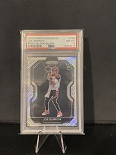 2020 Panini Chronicles Joe Burrow Prizm Black Silver PSA 8