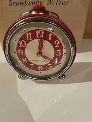 Pottery Barn Kids - Alarm Clock - Big Ben Retro Style - Red - Image 1 of 4
