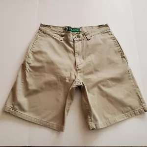 Mens Sz 34 Silver Tab Khaki Levi's Shorts 10" Inseam 100% Cotton - Picture 1 of 6