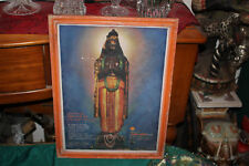 Vintage India Hindu Poster Print Religious Spiritual God Framed Writing