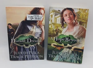 Judith Pella Tracie Peterson Ribbons of Steel 1 & 2 Distant Dreams A Hope Beyond - Picture 1 of 8
