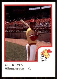 1986 ProCards Albuquerque Dukes Gil Reyes Albuquerque Dukes #20
