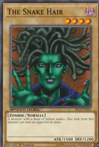 YUGIOH CARD 1 X THE SNAKE HAIR SBLS-EN026 1ST EDITION - Picture 1 of 1