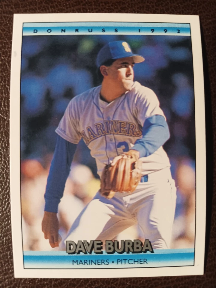 DAVE BURBA SEATTLE MARINERS 1992 DONRUSS BASEBALL CARD #566 - Image 1 of 1