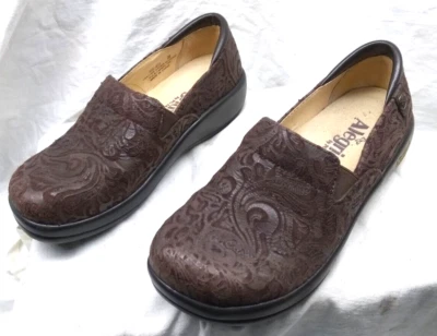 Zapato Mujer Alegria Keli Choco Marrón Paisley Pro Mocasín Talla 5 EUR 35 Gran Forma Foto 1 de 4