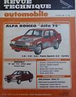 Alfa Romeo 75 1.6 1.8 2.0 Turbo Twin Spark 2.0 Revue Technique Rta N° 488 1988