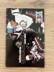2000-01 NHL Buffalo Sabres Hockey Taschenplan - Bild 1 von 1