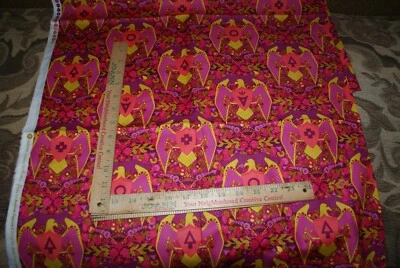 Flip Magenta Road Trip Alison Glass Andover Fabric Cotton 1Yd +1x 43W Quilting  - Image 1 of 3