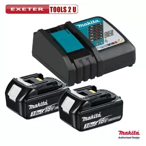 Genuine Makita BL18302DC18RC Twin LXT 18v 3.0AH Li-ion Battery and Charger - Picture 1 of 3