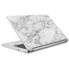 Skin Decal für Acer Chromebook R13 Laptop Vinyl Wrap / grau und weiß Marmor pa