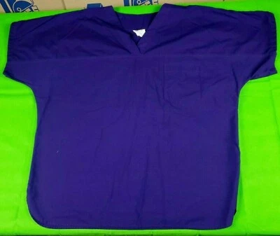Tafford dark purple women's single breast pocket scrub top size XL - Image 1 of 4