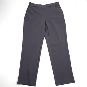 Nuevo pantalón de vestir Alfani para mujer talla S plisado frontal color gris pierna recta - Imagen 1 de 8